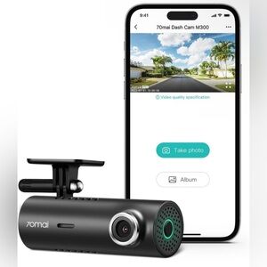 Dash Cam 1296P QHD, Built in WiFi 140° Wide-Angle Night Vision with Mobile App
